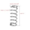 Cgshop-Compressed Spring Wire Diameter 1.5mm, Outer Diameter 8-15mm, Length 15-50mm 304 Stainless Steel Compression Springs, 5 Pcs Good Elasticity and More Durable(30mm,10mm (5Pcs)) view 2
