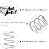 Cgshop-Compressed Spring Wire Diameter 1.5mm, Outer Diameter 8-15mm, Length 15-50mm 304 Stainless Steel Compression Springs, 5 Pcs Good Elasticity and More Durable(30mm,10mm (5Pcs)) view 3