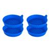 ANFTDCO 4PCS Car Cup Holder Coasters, Silicone Non-Slip Recessed Automotive Cup Mats, Vehicle Interior Insulation Drink Insert Pads Decor Accessories, Universal for SUV Truck Van (Blue) view 1