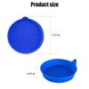 ANFTDCO 4PCS Car Cup Holder Coasters, Silicone Non-Slip Recessed Automotive Cup Mats, Vehicle Interior Insulation Drink Insert Pads Decor Accessories, Universal for SUV Truck Van (Blue) view 2