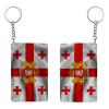 SMLBNE Georgia Flag Coat Of Arms Georgian Acrylic Keychain 2x3in Men Women Daily Outdoor Carry69 view 2
