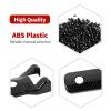 JOSHELA for Bronco Black Carbon Fiber Rear Door Tailgate Hinge Cover Trim for Ford Bronco 2021-Present ABS Exterior Accessories 2pcs view 3