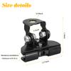 ANFTDCO 2PCS Car LED Light Bar Mounting Bracket, Adjustable Automotive LED Work Light Mount Bracket, Vehicle Pillar Hood Lighting Mount Clamp Holder Accessories, Universal Fit (Black) view 2