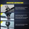 ANFTDCO 2PCS Car LED Light Bar Mounting Bracket, Adjustable Automotive LED Work Light Mount Bracket, Vehicle Pillar Hood Lighting Mount Clamp Holder Accessories, Universal Fit (Black) view 4