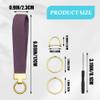 Surosha Stretchy Car Keychain, Braided Cute Wrist Lanyards for Keys, Braided Elastic Lanyard, Woven Strap Key Holder for Keys (Dark Purple) view 2