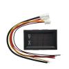 Digital Voltmeter Ammeter DC 0-100V 50A Amp Volt Voltage Current Meter Tester 0.28" Dual LED Display Gauge + Shunt(Red Blue with Shunt) view 2