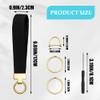 Surosha Stretchy Car Keychain, Braided Cute Wrist Lanyards for Keys, Braided Elastic Lanyard, Woven Strap Key Holder for Keys (Black) view 2