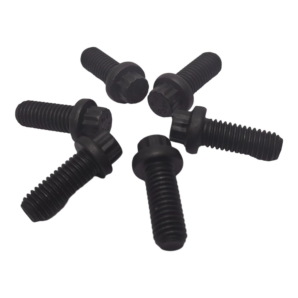 Csygmdty 6PCS Transmission Clutch Pressure Plate Bolt 12-Point Flange Blots M8*20MM 90034-P10-A01 90034-689-000 Compatible with Honda Civic 2013-2024 Accord 2013-2017