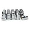 IKENEF Lug Nuts 20 Bulge Acorn Wheels Rims 12X1.5 Closed End Chrome 19 mm Hex Steel for Saturn for GMC for Cadillac for Buick view 1