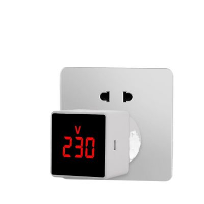 LCD Digital AC Voltmeter Voltage Meter EU Electric Pen Meters Volt Test Monitor 110VAC 220VAC Panel Indicator Light