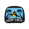 Saint Lucia Lucian Funny Flag Universal Fit Car Headrest Covers Anti-Slip Elastic Car Seat Head Rest Cover Accessories for Car SUV Truck 1 PCS view 1