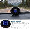 JJCOCO Air Pressure Gauge Dual Display Air Suspension Gauge 220PSI Digital LED Display 12V/24V DC Air Ride Pressure Gauges with 1/8NPT Sensor Kit 2-1/16" (52mm) for Air Ride Suspension Systems view 2