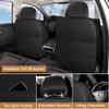 Cresater Car Seat Cushions,Faux Leather Seat Covers Fit for Toyota Corolla iM 2017 2018,Front Set Automotive Seat Covers,Waterproof Seat Covers for Cars(2PCS,Brown-Black) view 3