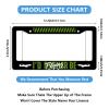 2 Pcs Rather Be Flying Art License Plate Frame Minimal Jet Icons License Plate Personalise Stainless Steel Rust-Proof Auto Parts Funny License Plate Frames Decoration for Men Women 6 X 12 Inch view 2