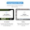 2 Pcs Rather Be Flying Art License Plate Frame Minimal Jet Icons License Plate Personalise Stainless Steel Rust-Proof Auto Parts Funny License Plate Frames Decoration for Men Women 6 X 12 Inch view 4