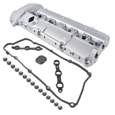 Automotive Engine Valve Covers Aluminium Cylinder Head Bonnet Set 11121703341 for BMW E36 E39 323is 328is 528i for M3 2.8L 1996-1999 Engine Valve Rocker Cover