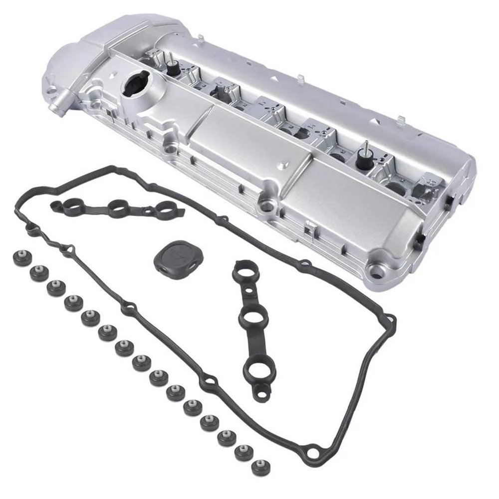Automotive Engine Valve Covers Aluminium Cylinder Head Bonnet Set 11121703341 for BMW E36 E39 323is 328is 528i for M3 2.8L 1996-1999 Engine Valve Rocker Cover