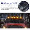 Solar Cab Lights for Truck,Wireless No Drill Car Roof LED Marker Lights with Vibration Sensor,Waterproofing for Jeep/Pickup/SUV/ATV(2Light+1Remote) view 3