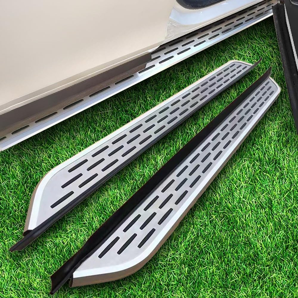 Running Boards for Nissan X-Trail Rogue T33 2021-2026, 2PCs Aluminum Fixed Side Steps | No Drill Bolt-On Kit | DIY Project SUV Rail Board Accessories Silvery (1 Set) (CKLY)