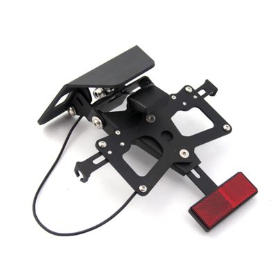 Arashi License Plate Frames Support Holder for Yamaha YZF R3 R25 2014-2016, Motorcycle Accessories Parts Include LED Running Light Black