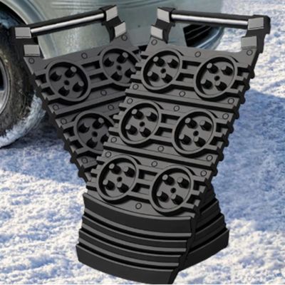 2 Pieces Car Snow Rackets, Compatible with Roewe LOMEMO Whale CLEVER, Anti-slip Traction Pads, Mud and Sand Recovery Tracks, Snow Chains
