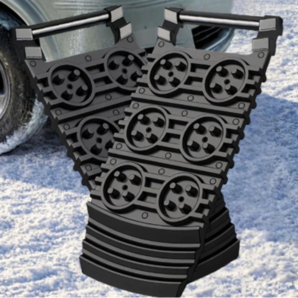 2 Pieces Car Snow Rackets, Compatible with Roewe LOMEMO Whale CLEVER, Anti-slip Traction Pads, Mud and Sand Recovery Tracks, Snow Chains