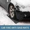 2 Pieces Car Snow Rackets, Compatible with Roewe LOMEMO Whale CLEVER, Anti-slip Traction Pads, Mud and Sand Recovery Tracks, Snow Chains view 2