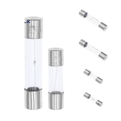 Slow Blow Glass Tube Fuse 5x20MM 6X30MM 0.5A 1A 2A 3A 4A 5A 6.3A 7A 8A 10A 12A 15A 20A 30A 25A 250V Fast Blow Fusibles(5x20 Slow Blow,10PCS,6A)
