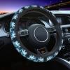 NTYFUR Shark Splash Water Steering Wheel Cover for Women Men Steering Wheel Grip Wrap for Car 15 Inch view 1