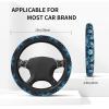 NTYFUR Shark Splash Water Steering Wheel Cover for Women Men Steering Wheel Grip Wrap for Car 15 Inch view 4