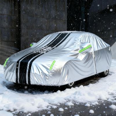 Waterproof Car Cover for Lincoln Continental 1988-1995 Outdoor Heavy Duty Full Exterior Covers Car Snow Cover with Door Zipper Rain Snow UV Protection