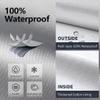 Waterproof Car Cover for Lincoln Continental 1988-1995 Outdoor Heavy Duty Full Exterior Covers Car Snow Cover with Door Zipper Rain Snow UV Protection view 2