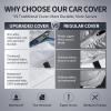 Waterproof Car Cover for Lincoln Continental 1988-1995 Outdoor Heavy Duty Full Exterior Covers Car Snow Cover with Door Zipper Rain Snow UV Protection view 4