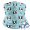 Face Cover Scarf for Skiing Fishing Hiking Cycling Accessories, Sun Protection Cute Blue Boston Terrier Balaclava, Headband for Unisex view 1