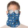 SEBNATAL Neck Gaiter Scarf for Skiing Hiking Motorcycle, Wristband Easy to Carry, Washable Black And White Cat Moon Stars Face Mask for Men Women view 2