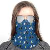 SEBNATAL Neck Gaiter Scarf for Skiing Hiking Motorcycle, Wristband Easy to Carry, Washable Black And White Cat Moon Stars Face Mask for Men Women view 3