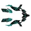 Kalair GFX Graphics Kit for Yamaha YFZ450 2004-2008 Revolt Series Teal 16 Mil - On/Off the Road - Dirt Pit Bike Motorcycle Stickers, Dirtbike Racing Automotive Decal Motocross Accessories no-Plastics view 1