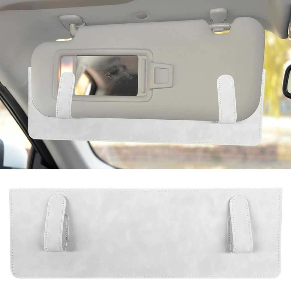 DEAELF Sun Visor Extender for Car, Anti-Glare Sunvisor Extension Shade Attachment for Safe Driving, Clip-On Adjustable Auto Sunlight Blocker Accessories, Universal for Sedan, SUV, Truck (Gray)