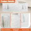 DEAELF Sun Visor Extender for Car, Anti-Glare Sunvisor Extension Shade Attachment for Safe Driving, Clip-On Adjustable Auto Sunlight Blocker Accessories, Universal for Sedan, SUV, Truck (Gray) view 3