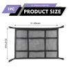 Foelony Car Ceiling Cargo Net, 31.5" x 21.7" Adjustable Buckle Heavy Duty Car Roof Storage, Double Layer Mesh Interior Organizer with Zipper, Universal for Cars, SUVs, Trucks view 2