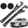 Pukonger Car Seat Gap Filler Compatible with Mazda Cx5 CX-5 Accessories Seat Gap Plug Blocker with Storage Slot Organizer Non-Slip Car Cup Holder Coaster 2 Pack Black view 1