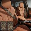 LQXNXHC Seat Belt Cover 2 Pack Car Seat Belt Pad Personalized Seat Belt Cushion Pad Cover Golden Pattern Harness Pads Shoulder Strap Cover for Adults Truck SUV Backpack view 1