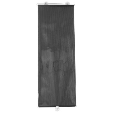 HOODANCOS Automatic Retractable Car Roller Sunshade 40X125Cm Black Mesh Window Shade for Side Windows UV Protection Heat Insulation Car Interior Shading Accessory
