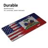 LRCCJS American Flag License Plate - Patriotic USA Freedom Stars Stripes Aluminum Car Tag 12x6 Inch - Waterproof Novelty Auto Accessory view 3