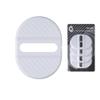 Universal Car Door Lock Decoration Lock Cover Parts Accessories Lock Lockstitch Decor Compatible with Honda Toyota Subaru Mazda Hyundai Kia Most Vehicles (White*4) view 1