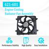 621-601 Engine Cooling Radiator Fan Assembly Compatible with 2012-2017 Jeep Wrangler, for 2018 Wrangler JK 3.6L Replace# 68143894AA 68143894AB 6010277 624080 CF13078 view 2