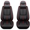 Cresater Car Seat Cushions,Faux Leather Seat Covers Fit for Infiniti EX37 2013,Front Set Automotive Seat Covers,Waterproof Seat Covers for Cars(2PCS/with Pillows,Red-Black) view 1