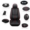 Cresater Car Seat Cushions,Faux Leather Seat Covers Fit for Infiniti EX37 2013,Front Set Automotive Seat Covers,Waterproof Seat Covers for Cars(2PCS/with Pillows,Red-Black) view 2