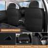 Cresater Car Seat Cushions,Faux Leather Seat Covers Fit for Infiniti EX37 2013,Front Set Automotive Seat Covers,Waterproof Seat Covers for Cars(2PCS/with Pillows,Red-Black) view 3