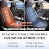 Cresater Car Seat Cushions,Faux Leather Seat Covers Fit for Infiniti EX37 2013,Front Set Automotive Seat Covers,Waterproof Seat Covers for Cars(2PCS/with Pillows,Red-Black) view 4